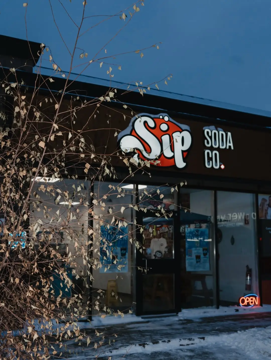 custom soda drinks with syrups and flavors in Canada beverage shop