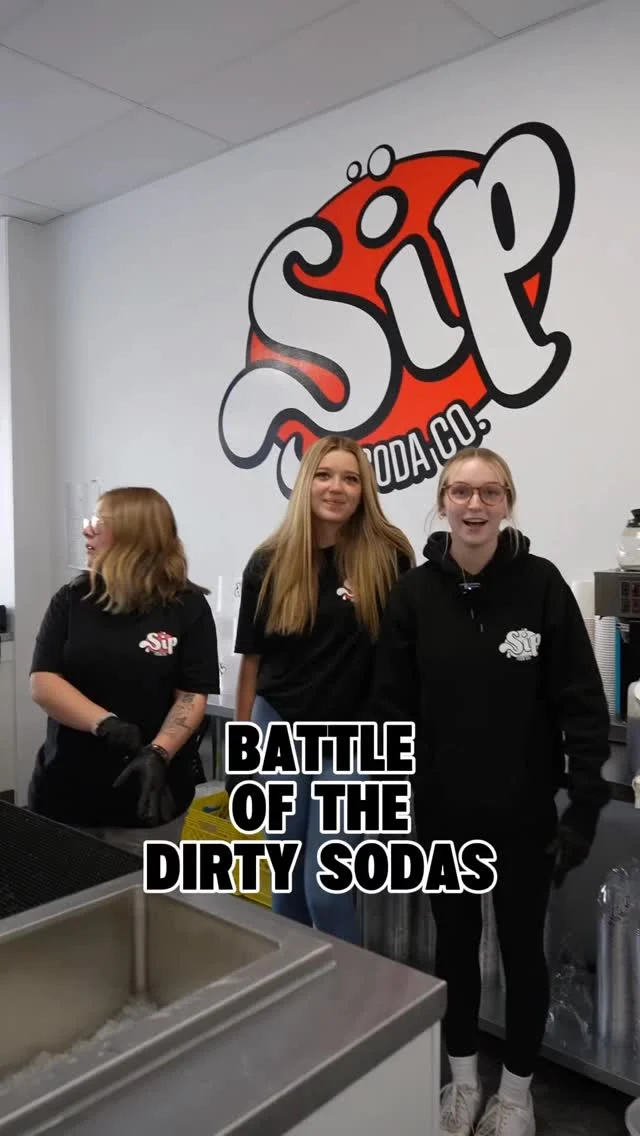 Battle of the Dirty Sodas is ON!
Our staff have just 2 minutes to create their ultimate dirty soda from the menu… and the bosses are the judges 👀
Who’s taking the crown this round? 👑

#sipsoda #sipsodaco #dirtysoda #yegeats #dirtysodas
