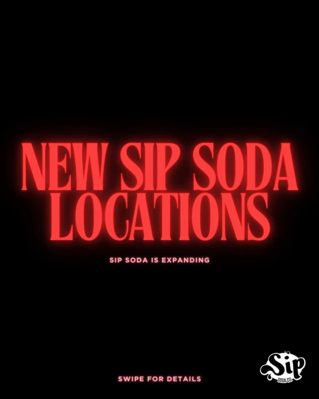 NEW SIP SODA CO LOCATIONS
From one Sip to three 🥤
We’re beyond excited to welcome St. Albert and Kamloops as our newest locations and to officially say welcome, British Columbia.
Thank you to our community for the support that’s made this growth possible.
Tag who you’re bringing with you on your first Sip run ⬇️
Opening details coming soon 👀
